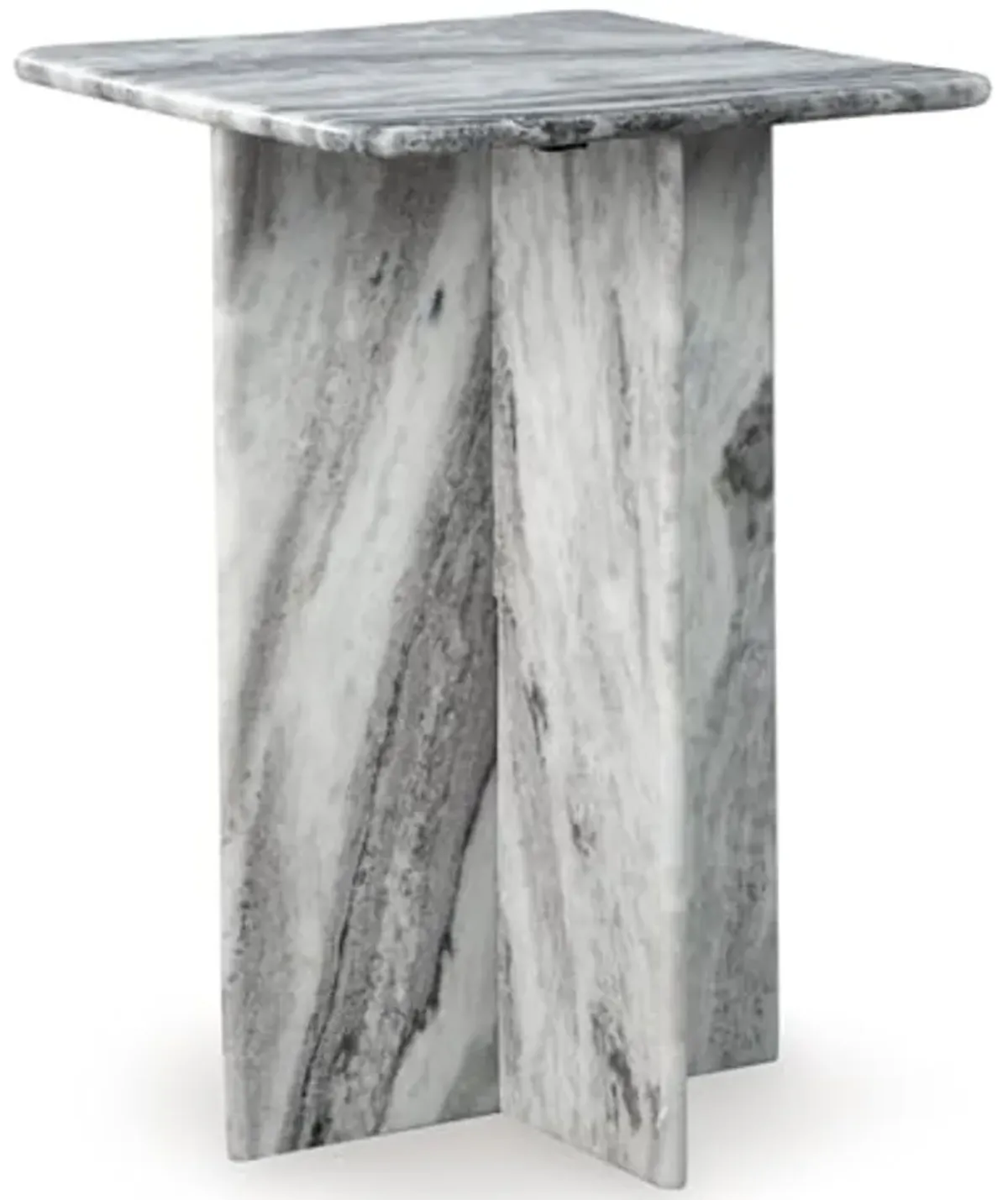 Signature Design by Ashley Keithwell Accent Table, 14" W x 14" D x 20" H, Gray