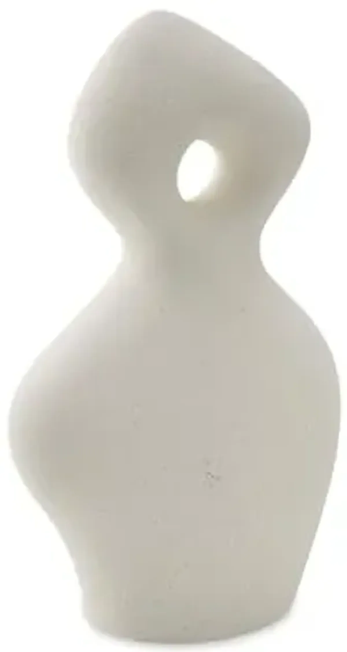 Signature Design by Ashley Arthrow Minimalist Waterproof Ceramic Abstract Sculpture, White