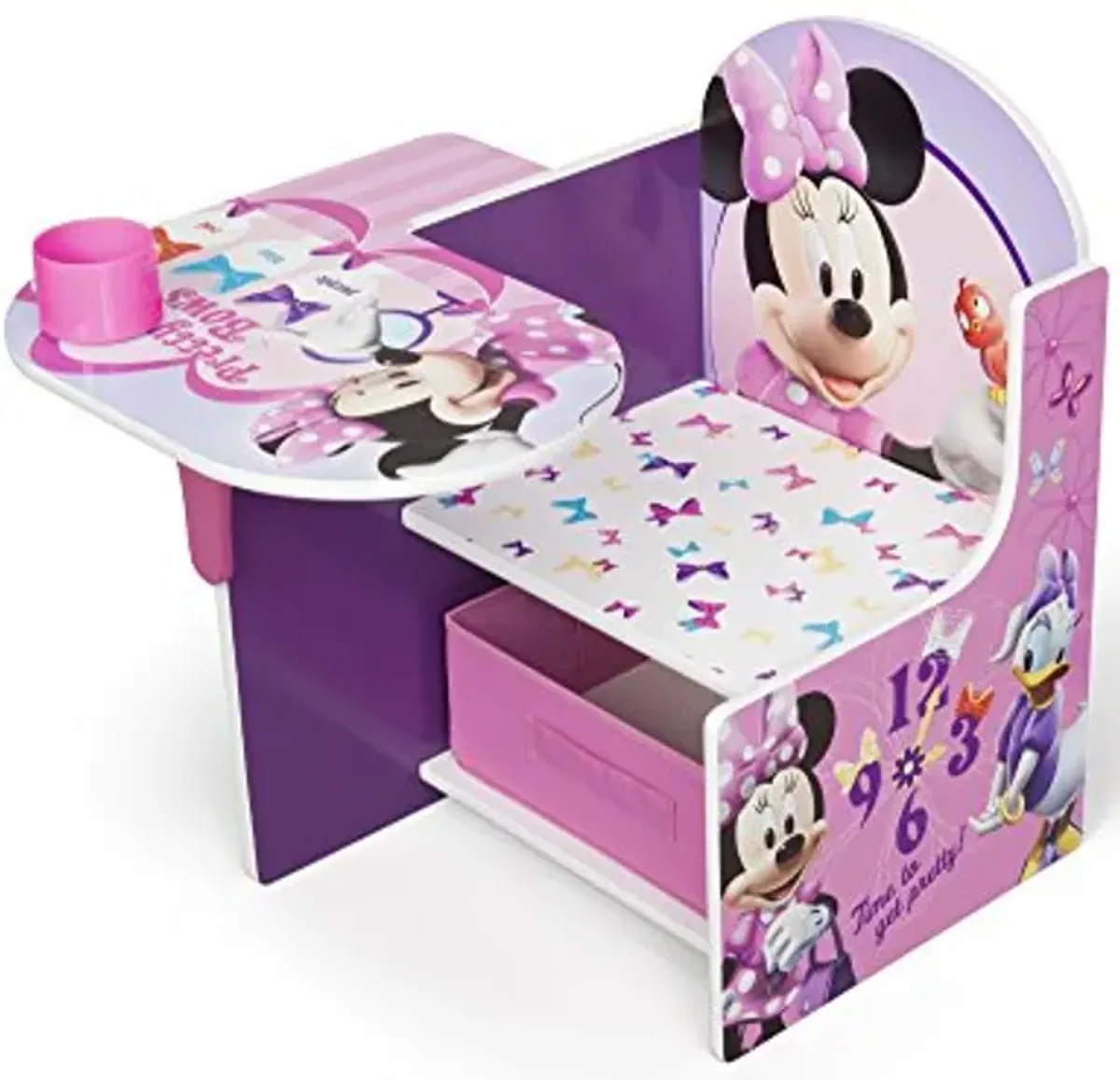 Delta Children Chair Desk with Storage Bin, Disney/Pixar Toy Story 4 & Chair Desk with Storage Bin, Disney Minnie Mouse