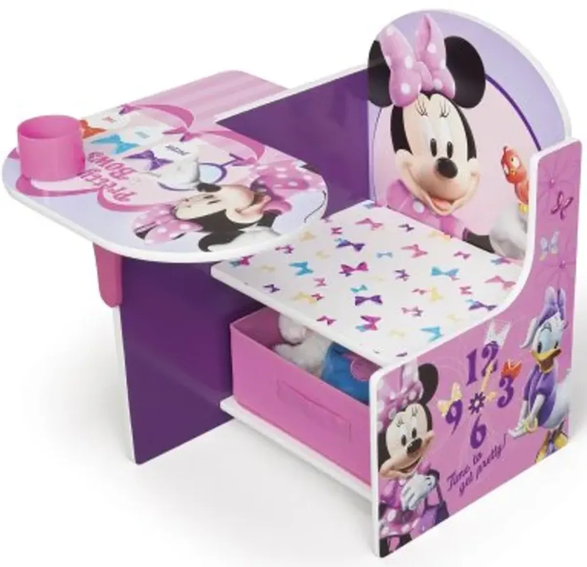 Delta Children Chair Desk with Storage Bin, Disney/Pixar Toy Story 4 & Chair Desk with Storage Bin, Disney Minnie Mouse