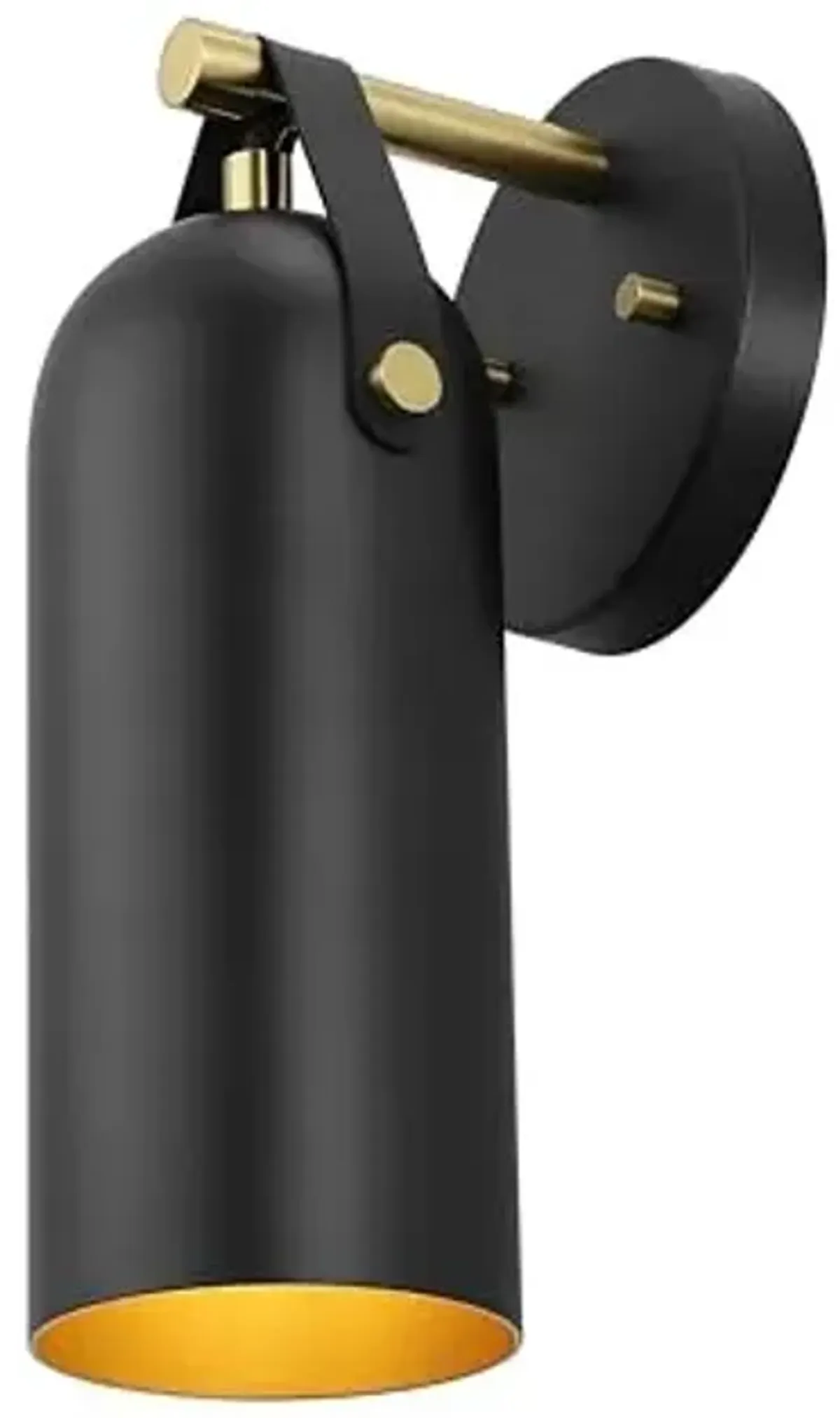 SAFAVIEH Lighting Collection Westly Black/Gold Modern Downlight Wall Sconce Set of 2 Light Fixture, Ideal for Bathroom, Entryway, Vanity, Foyer, Hallway, Living Room (LED Bulbs Included)