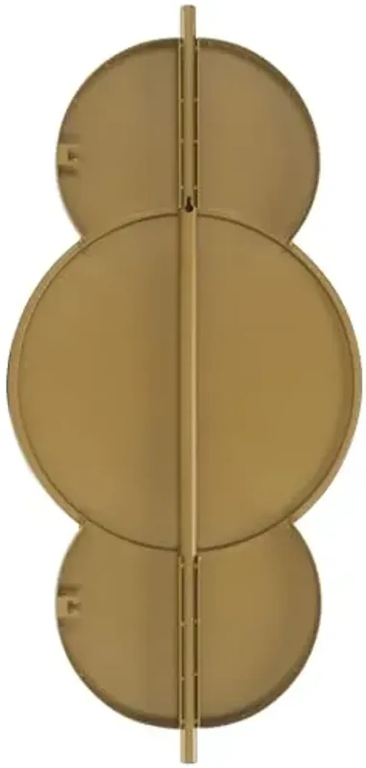 SAFAVIEH Home Collection Syrus Modern Gold 17 x 35-inch Iron & Glass Decorative Accent Wall Mirror, Ideal for Bedroom, Living Room, Bathroom, Foyer, Entryway