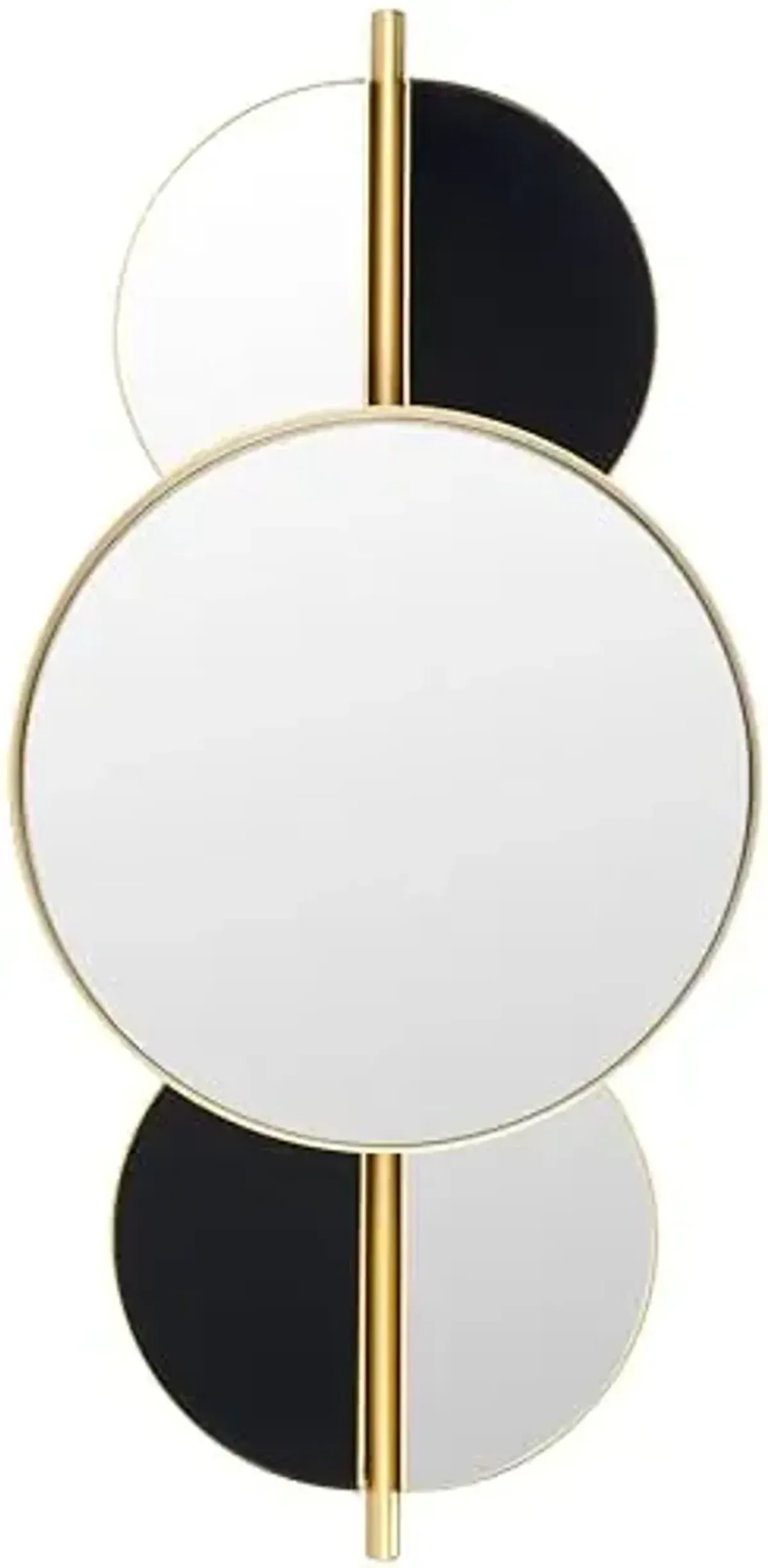 SAFAVIEH Home Collection Syrus Modern Gold 17 x 35-inch Iron & Glass Decorative Accent Wall Mirror, Ideal for Bedroom, Living Room, Bathroom, Foyer, Entryway