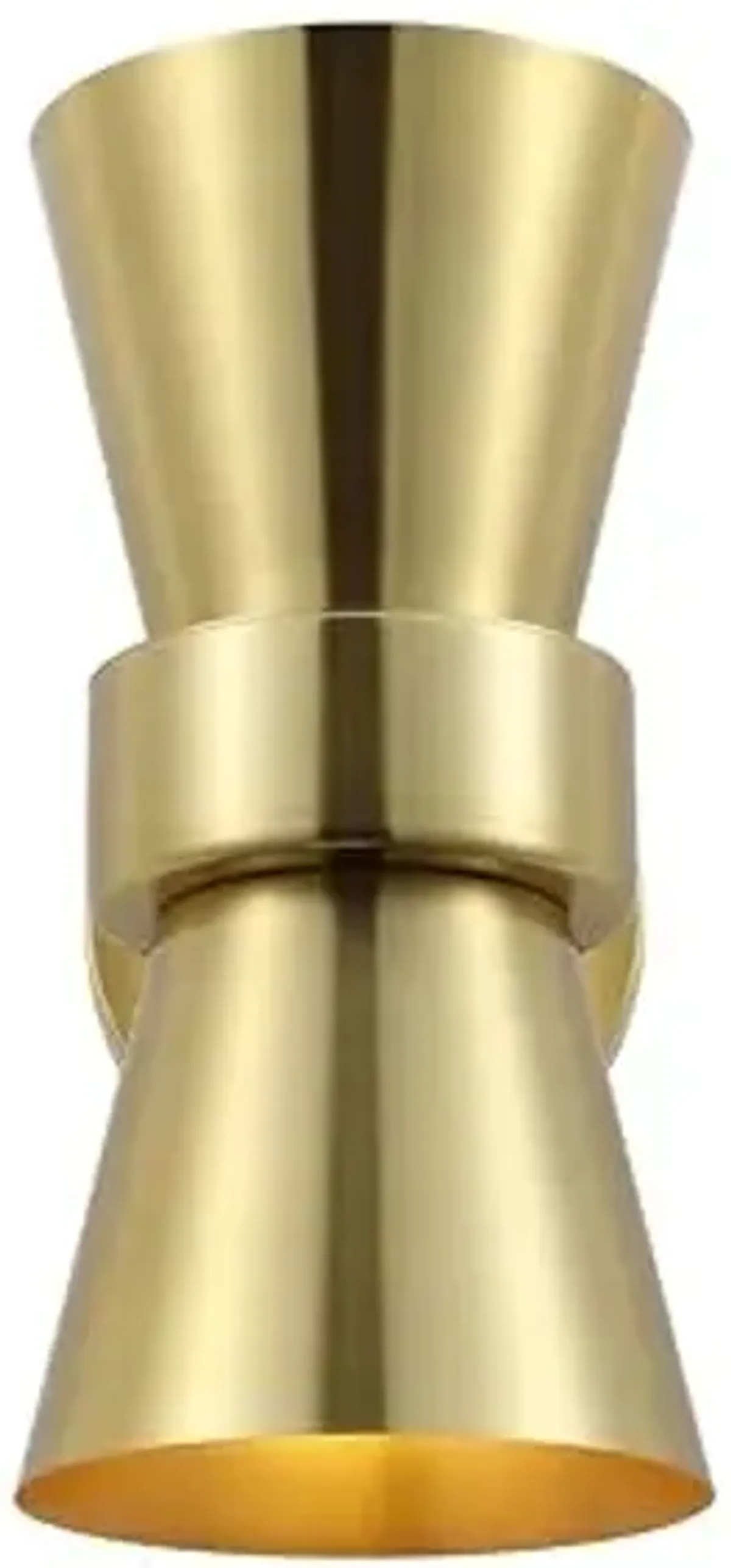 SAFAVIEH Lighting Collection Bynner Brass Modern Wall Sconce Set of 2 Light Fixture, Ideal for Bathroom, Entryway, Vanity, Foyer, Hallway, Living Room (LED Bulbs Included)