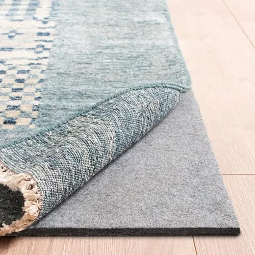 SAFAVIEH Dual Surface Rug Pad – 2' x 6' Runner, 1/8" Thick, Felt + Rubber, Non-Slip, Durable & Machine Washable for Hard Floors & Carpet, Grey