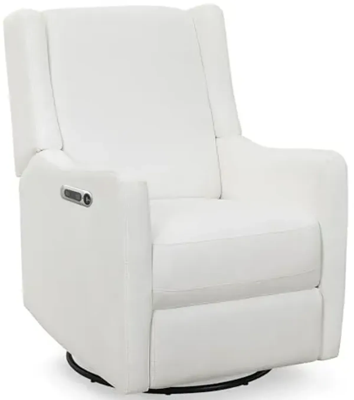 Delta Children Mercer Electronic Power Recliner and Swivel Glider with USB Port in LiveSmart Performance Fabric - Water Repellent & Stain Resistant, Pearl