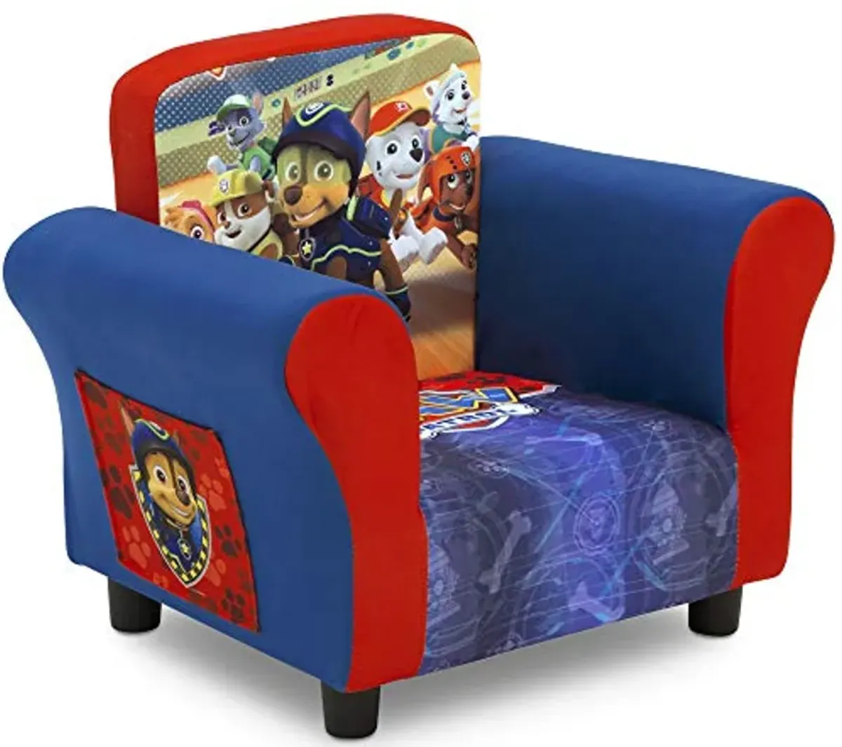 Delta Children Upholstered Chair, Nick Jr. PAW Patrol & Kids Table and Chair Set with Storage - Ideal for Arts & Crafts, Snack Time, Homeschooling, Homework & More, Nick Jr. PAW Patrol