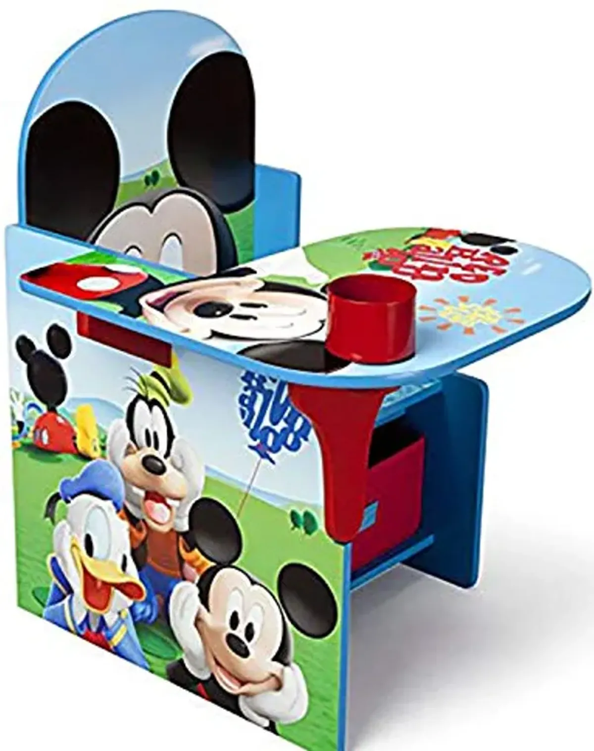 Delta Children Chair Desk with Storage Bin, Disney Mickey Mouse & Deluxe Toy Box, Disney Mickey Mouse