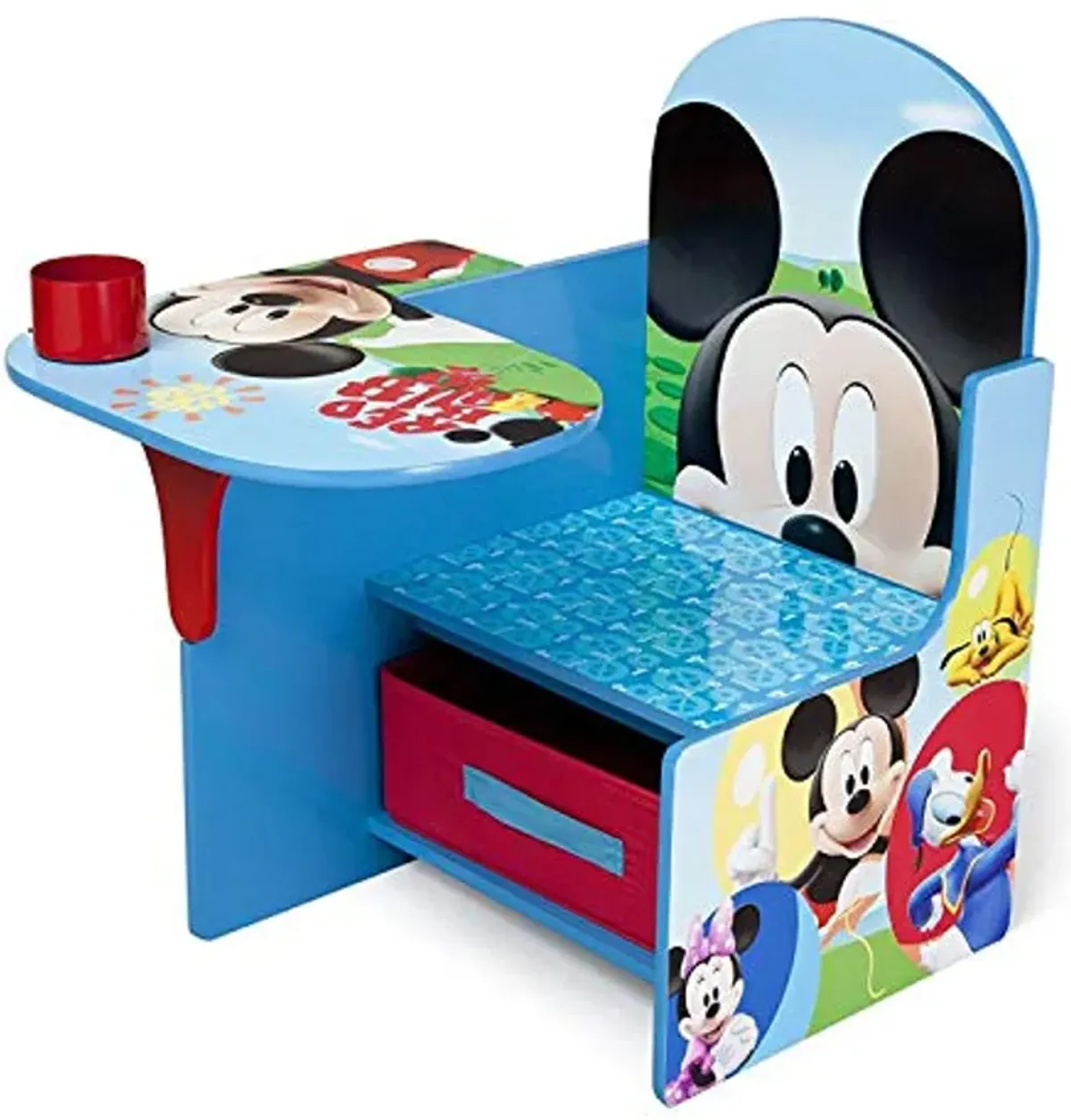 Delta Children Chair Desk with Storage Bin, Disney Mickey Mouse & Deluxe Toy Box, Disney Mickey Mouse