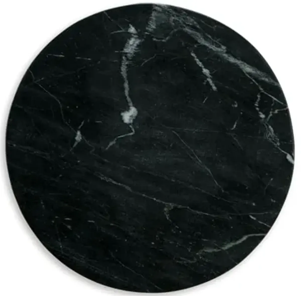 Signature Design by Ashley Quinndon Contemporary Accent Table with Marble Top, Black & Light Brown