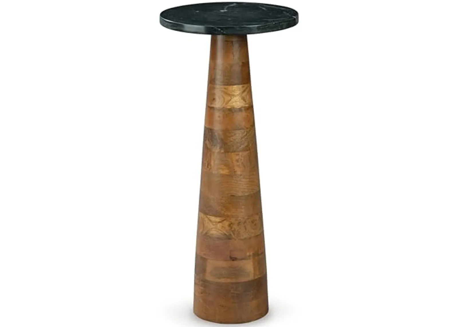 Signature Design by Ashley Quinndon Accent Table, 10" W x 10" D x 23" H, Black & Light Brown