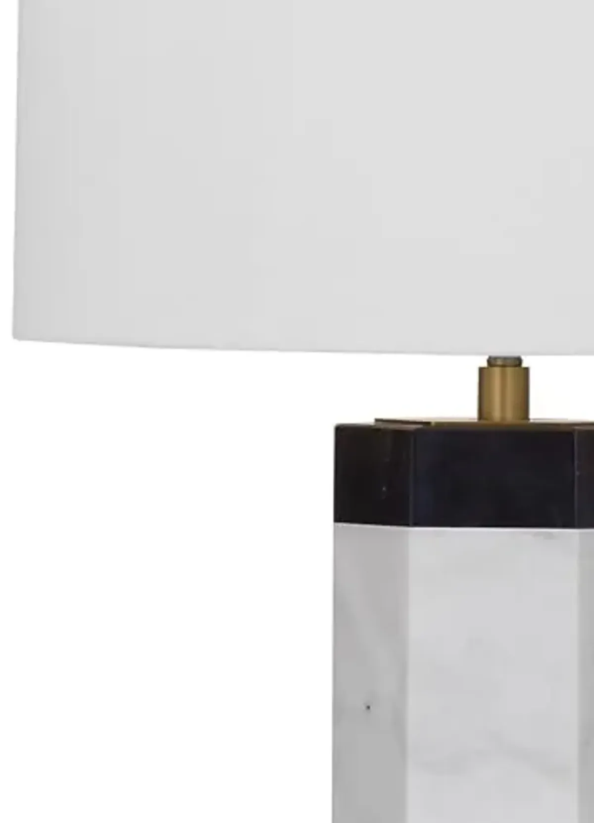 Bassett Mirror Company Charlie Table Lamp - Black/White