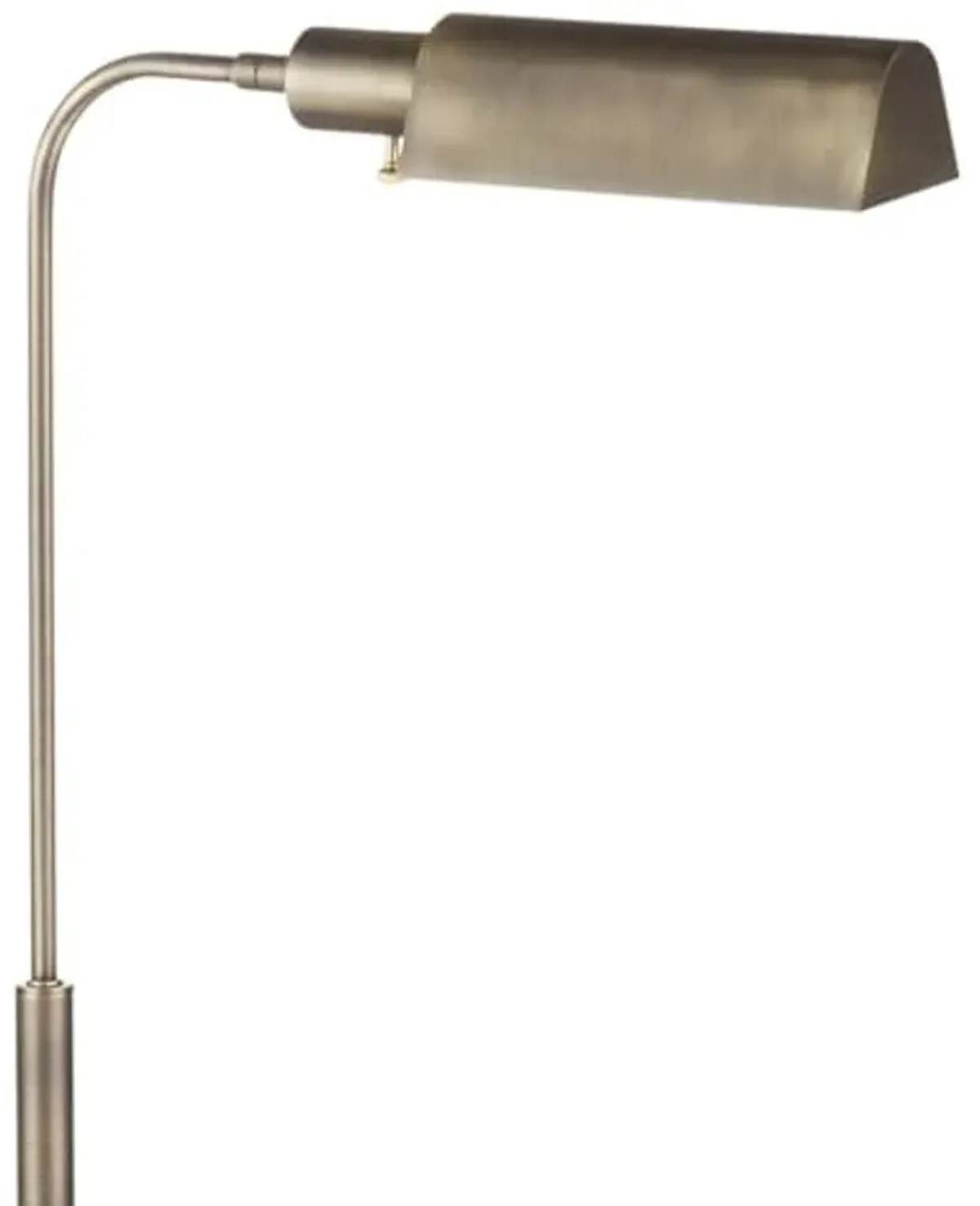 Bassett Mirror Company Clatsop Floor Lamp in Antique Brass Finished Metal