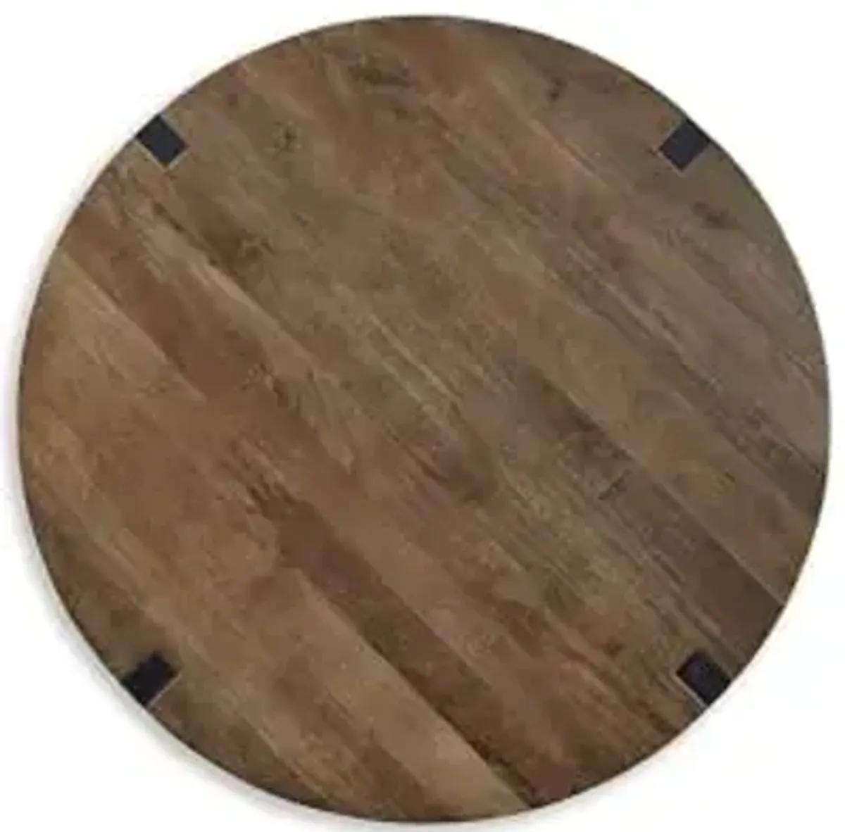 Signature Design by Ashley Hanneforth Farmhouse Coffee Table with Angled Solid Wood Legs, Light Brown & Black