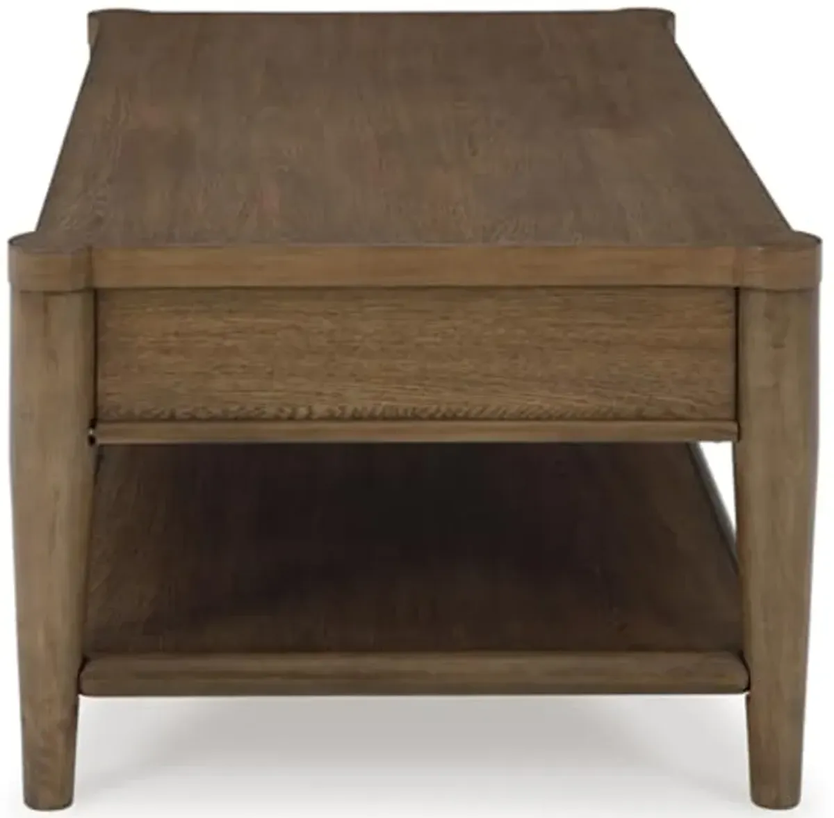 Signature Design by Ashley Roanhowe Coffee Table, 50" W x 26" D x 19" H, Dark Brown