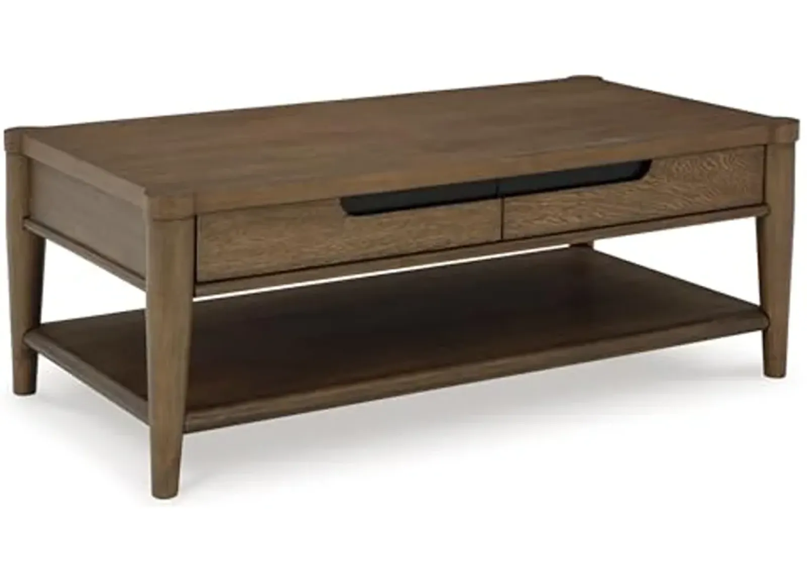 Signature Design by Ashley Roanhowe Coffee Table, 50" W x 26" D x 19" H, Dark Brown