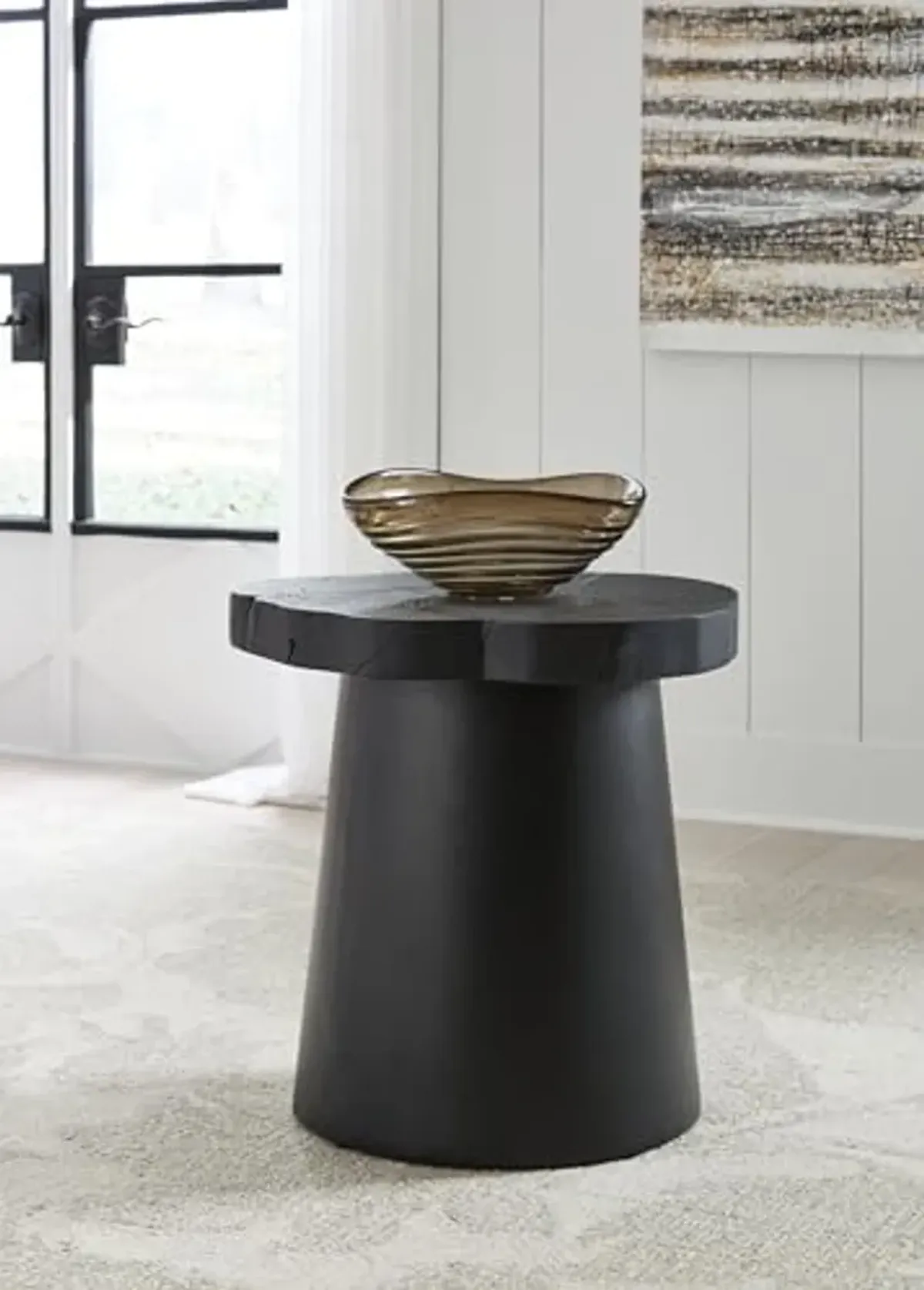 Signature Design by Ashley Wimbell End Table, 23" W x 23" D x 24" H, Black