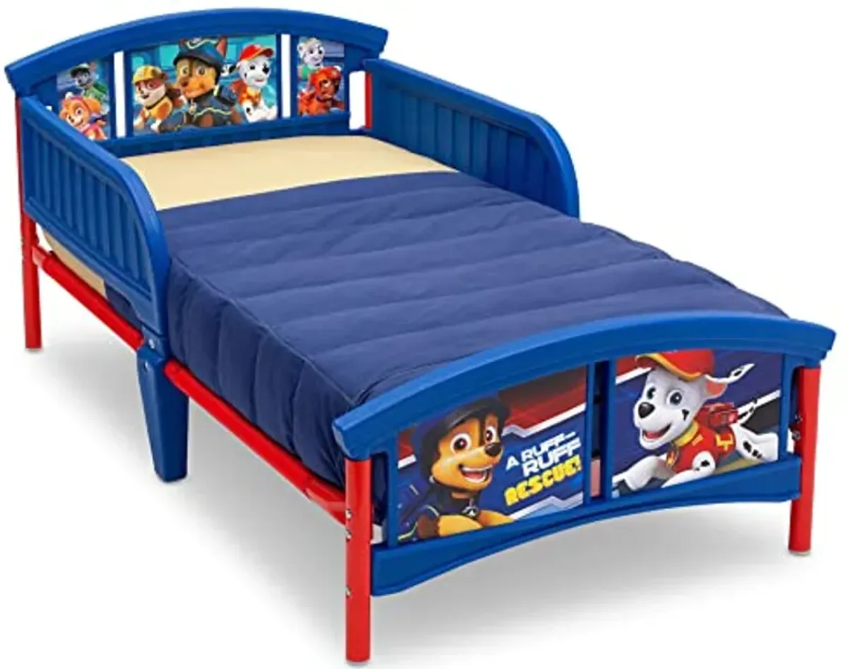 Delta Children Plastic Toddler Bed, Nick Jr. PAW Patrol & Deluxe Toy Box, PAW Patrol