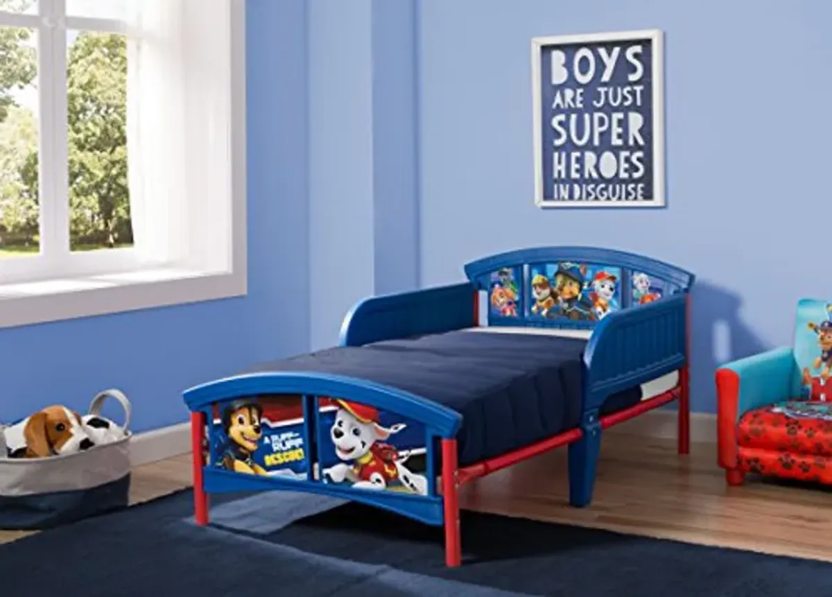 Delta Children Plastic Toddler Bed, Nick Jr. PAW Patrol & Deluxe Toy Box, PAW Patrol