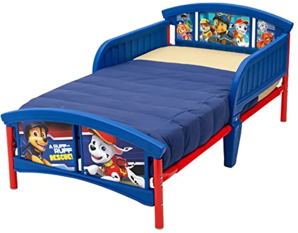 Delta Children Plastic Toddler Bed, Nick Jr. PAW Patrol & Deluxe Toy Box, PAW Patrol