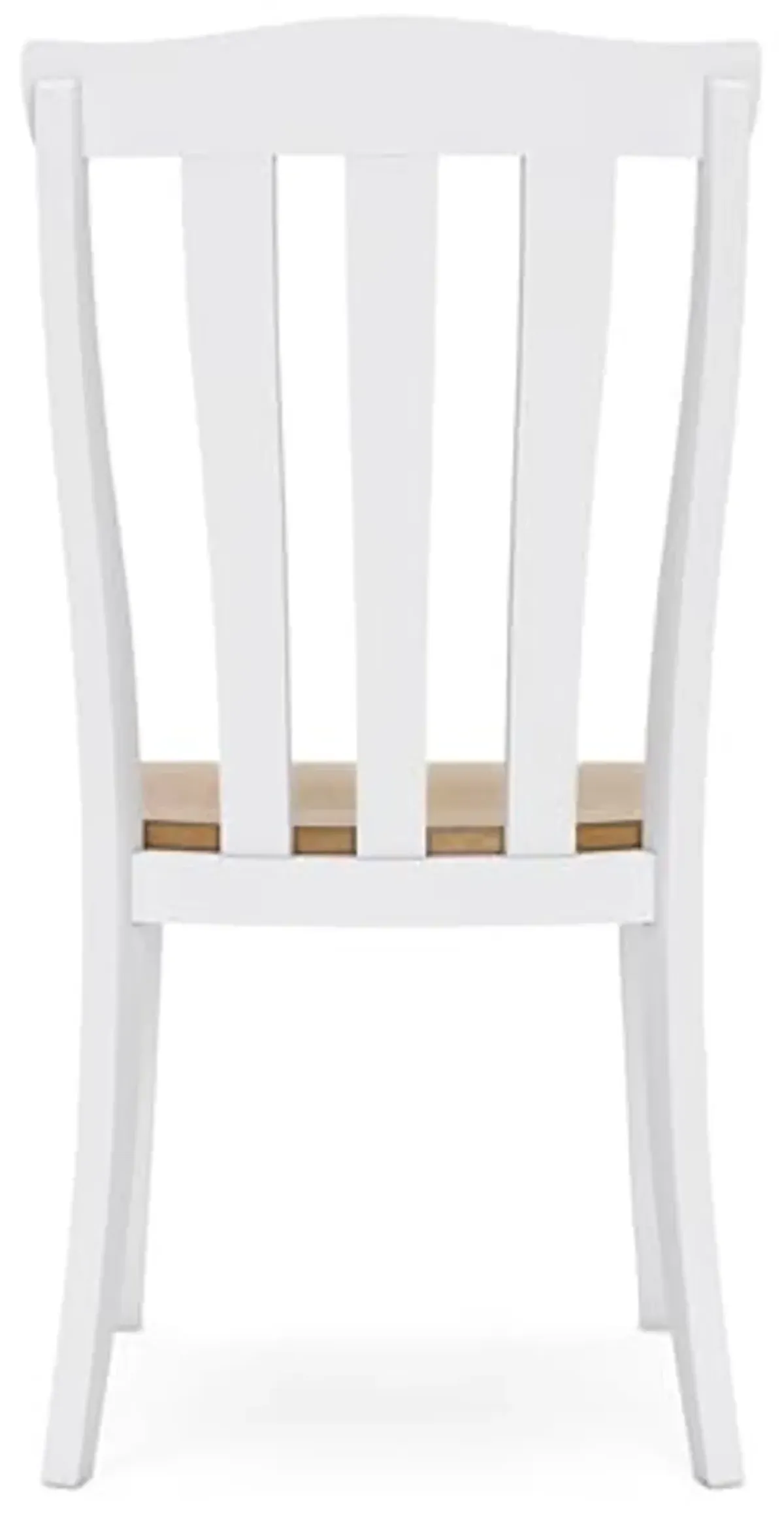 Signature Design by Ashley Ashbryn Dining Chair, Set of 2, 21" W x 21" D x 40" H, White & Light Brown