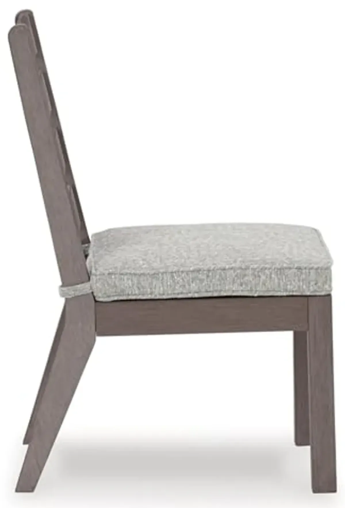 Signature Design by Ashley Hillside Barn Outdoor Dining Chair, Set of 2, 20" W x 27" D x 37" H, Light Brown & Light Gray