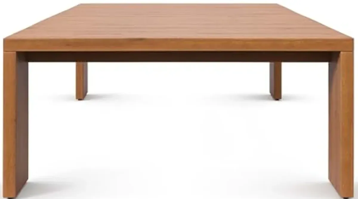 Modway Tahoe Acacia Wood Rectangular Outdoor Patio Coffee Table in Natural - Ideal as Garden Coffee Table or Porch Table