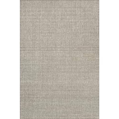 nuLOOM Rugs USA x Arvin Olano Melrose Checked Wool Area Rug, Grey, 12' x 15'