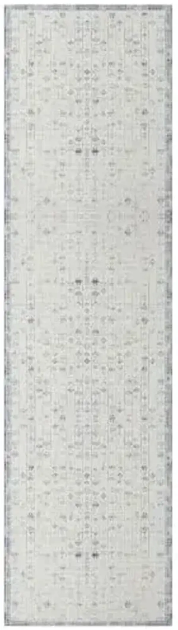 LR Home 3x4 Water Repellent Indoor Area Rug for Home Decor | Transitional Medallion Rugs for Bedroom, Living Room, Playroom, Entryway | Turkish Washable Carpet for Room Décor | Gray/Blue