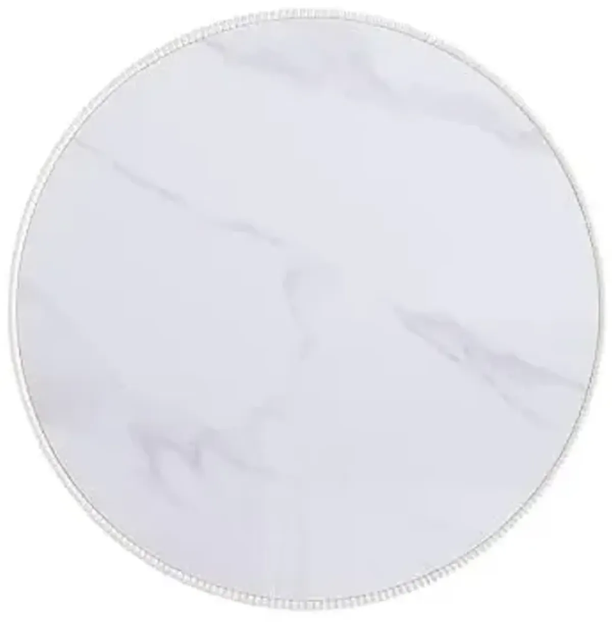 Manhattan Comfort Modern Anderson Coffee Table and End Table 1.0 Upholstered in Cream Leatherette with Ceramic Faux Tabletop and Gold Metal Tabletop- Set of 2