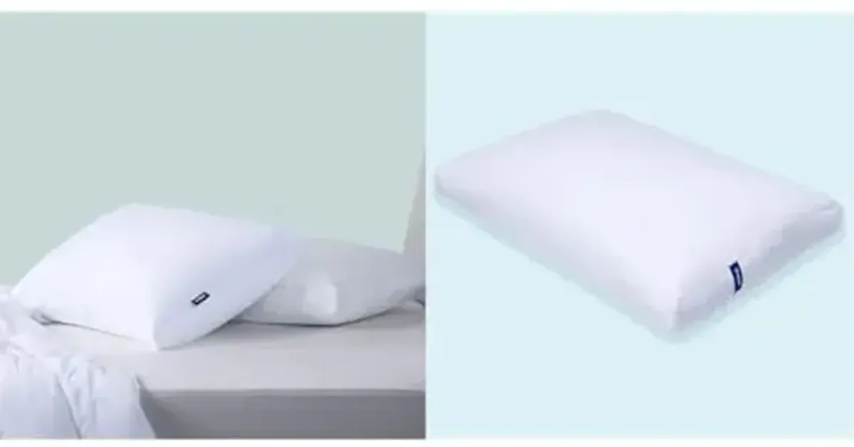 Casper Original Pillow for Sleeping, King, White, Two Pack & Essential Pillow for Sleeping, Standard, White, Two Pack