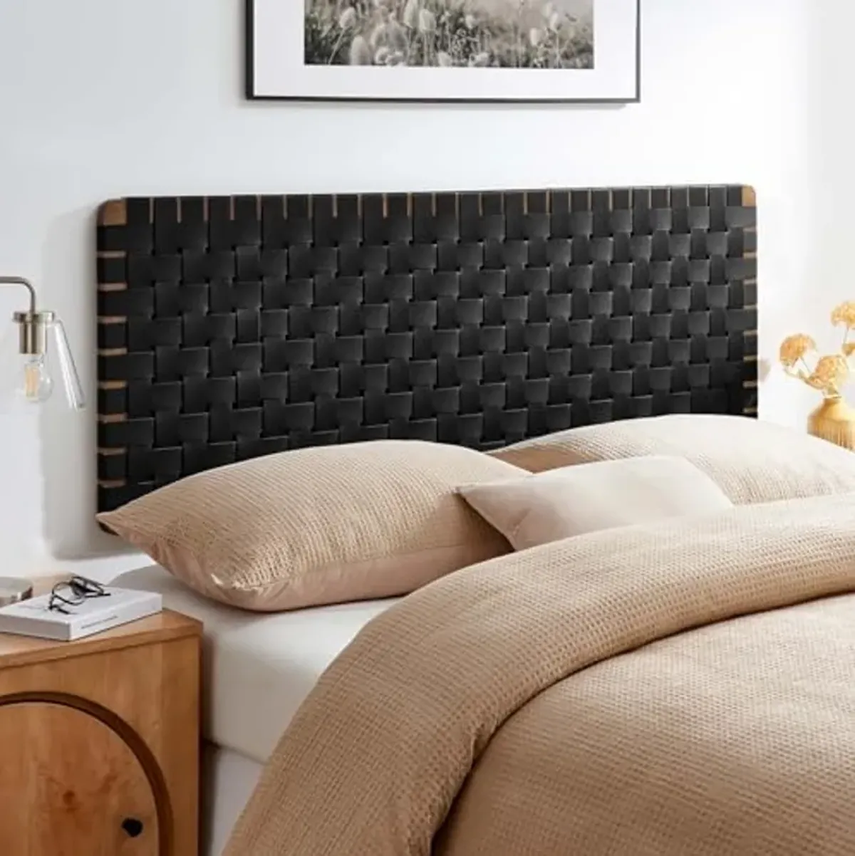 Modway Sparta headboards, Queen, Walnut Black