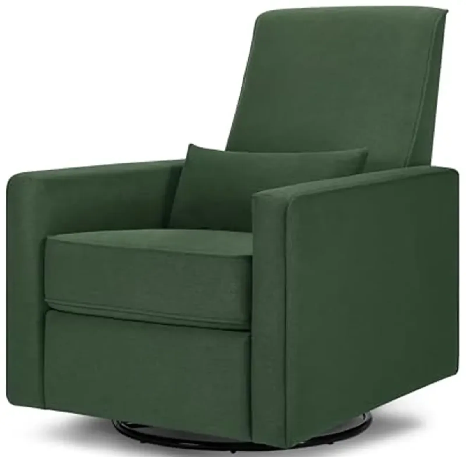 DaVinci Piper Upholstered Recliner and Swivel Glider in Pine Green, Greenguard Gold & CertiPUR-US Certified