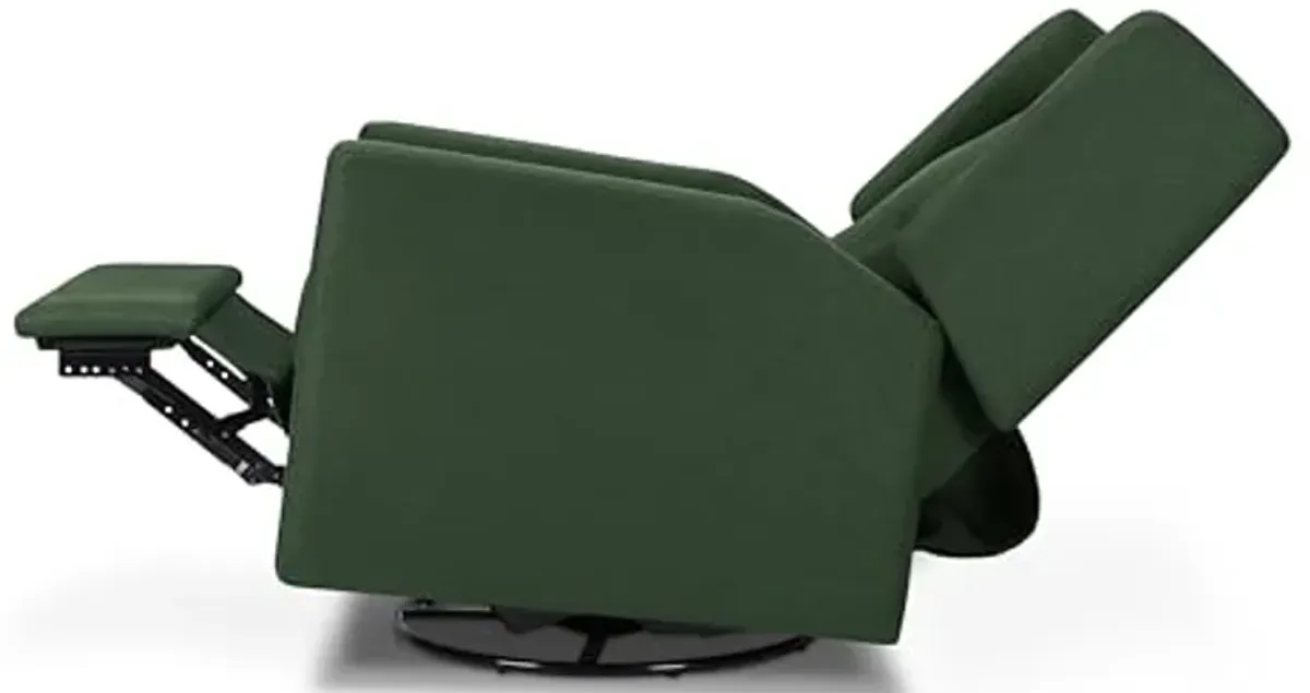 DaVinci Maddox Recliner and Swivel Glider in Pine Green, Greenguard Gold & CertiPUR-US Certified