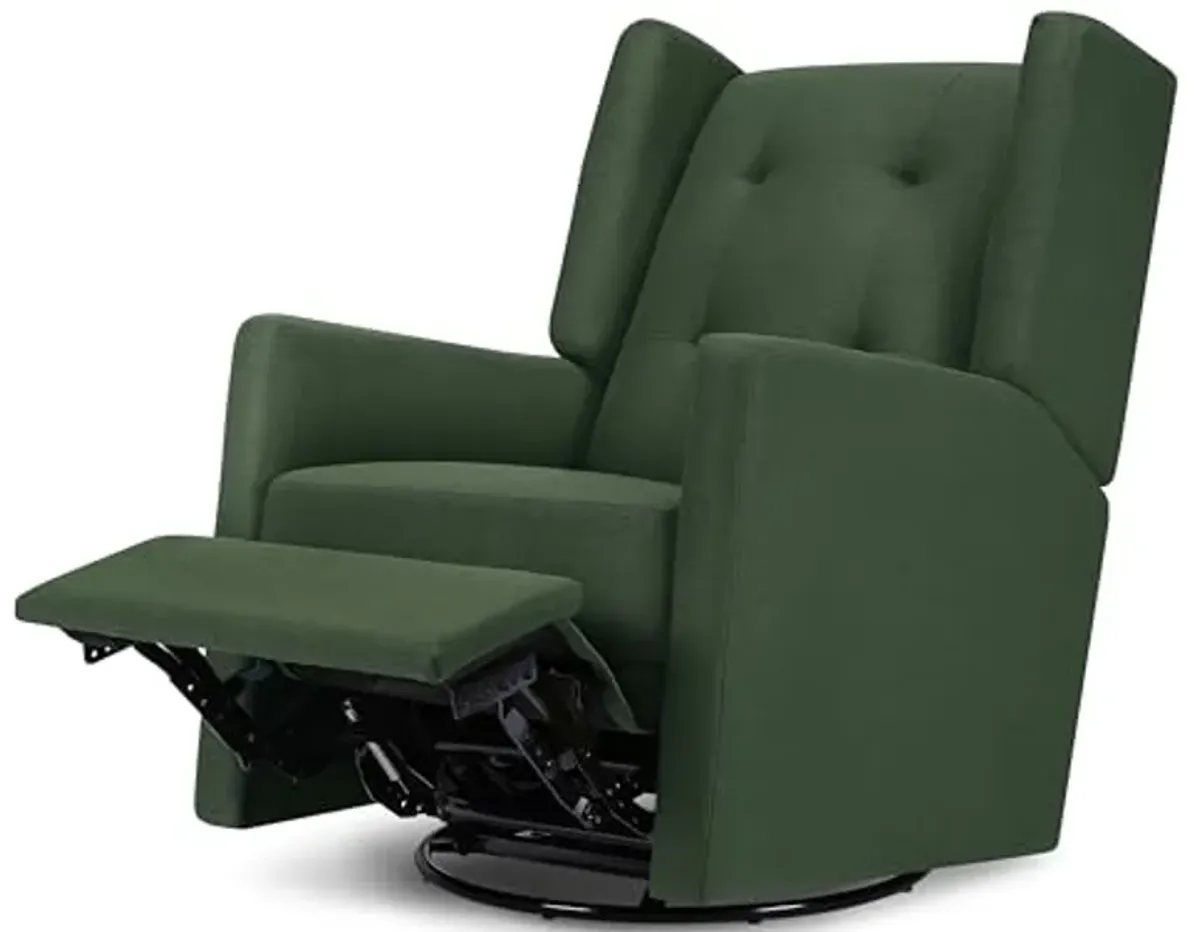 DaVinci Maddox Recliner and Swivel Glider in Pine Green, Greenguard Gold & CertiPUR-US Certified