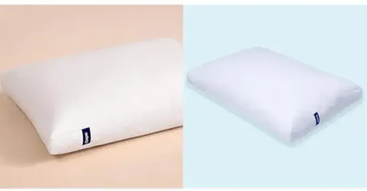 Casper Sleep Down Pillow for Sleeping, King, White & Sleep Essential Pillow for Sleeping, Standard, White