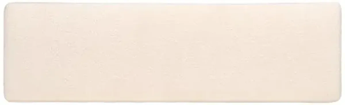 SAFAVIEH Couture Collection Tylie Modern Ivory Boucle/Natural Bench (Fully Assembled)