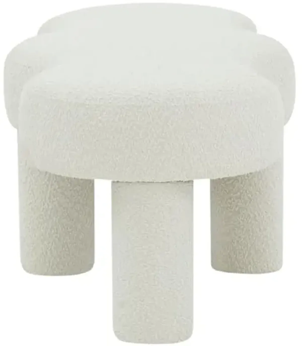 SAFAVIEH Couture Collection Tulsa Modern Ivory Boucle Bench