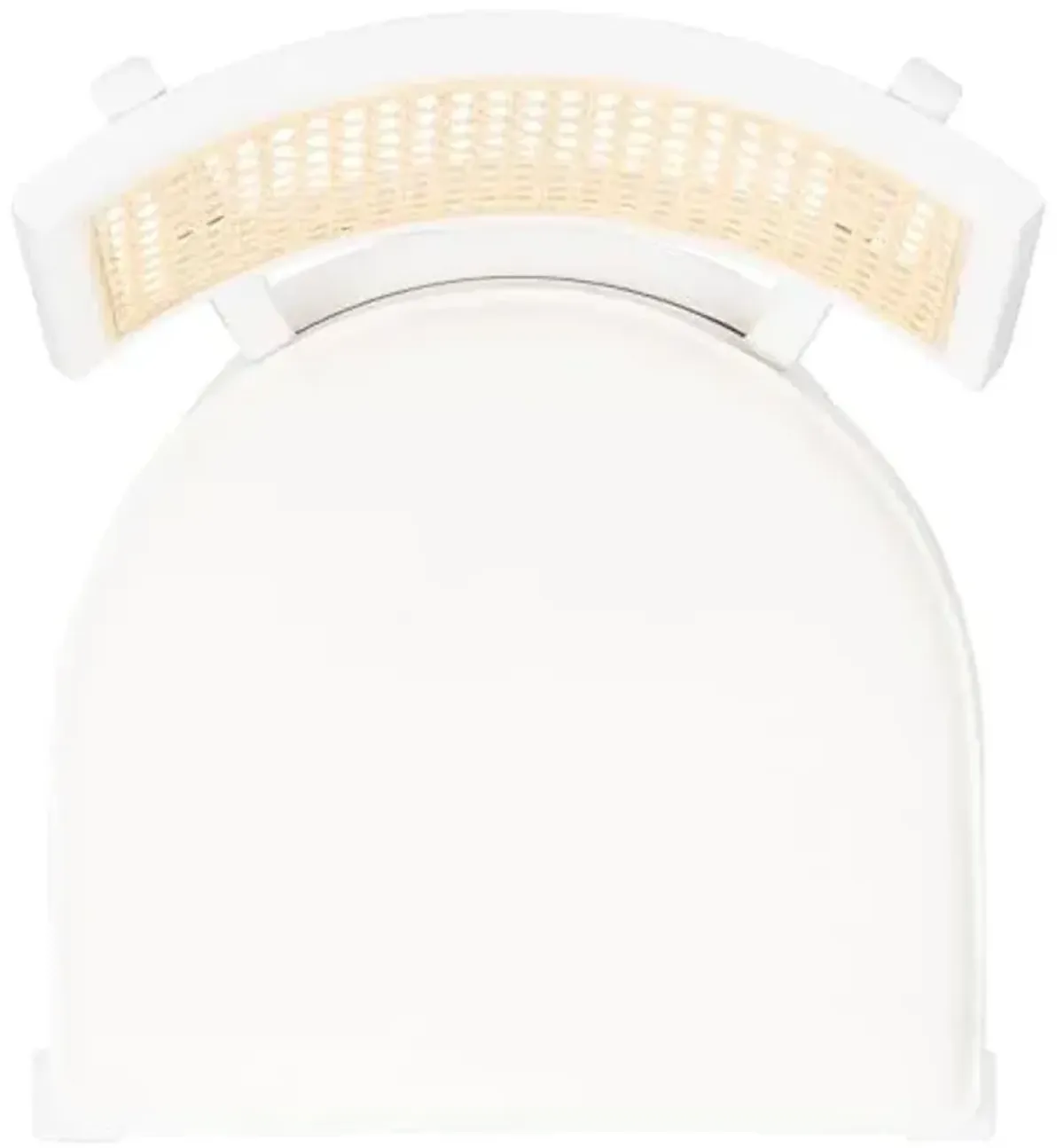 SAFAVIEH Home Collection Galway White/Natural 31-inch Seat Height Bar Stool for Kitchen Island Breakfast Nook