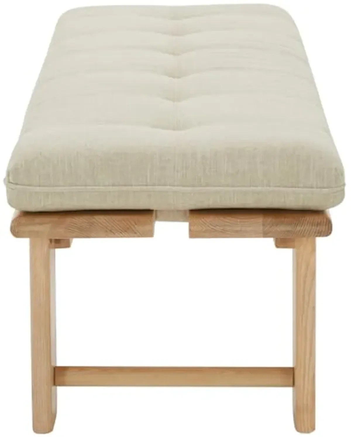 SAFAVIEH Couture Collection Bartolili Modern Beige Linen Cushion/Natural Bench