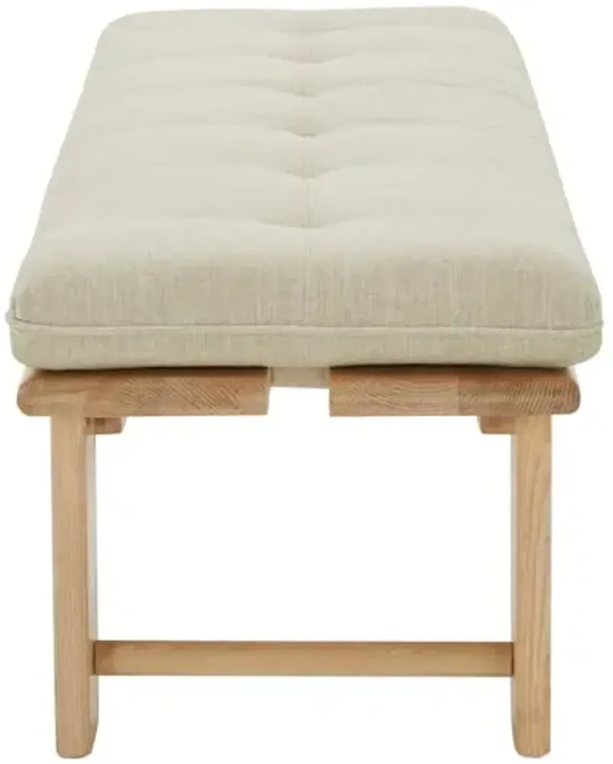 SAFAVIEH Couture Collection Bartolili Modern Beige Linen Cushion/Natural Bench