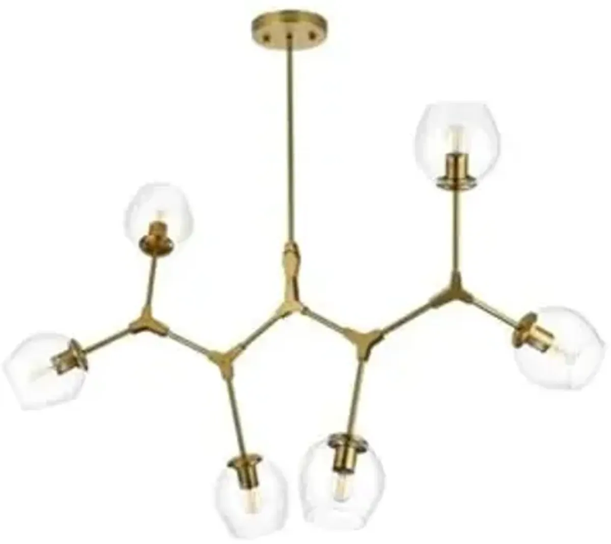 Elegant Lighting Cavoli 49 inch Chandelier in Brass