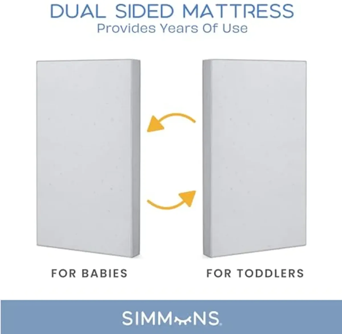 Delta Children - PAW Patrol 3D Toddler Bed, Blue + Simmons Kids Silver Nights Dual Sided 2-Stage Baby Crib Mattress (Bundle)