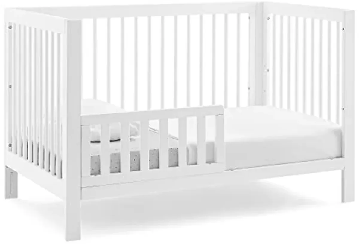 Delta Children babyGap Charlie 6-in-1 Convertible Crib + Brannan Bear Bookcase with Bins + Brannan Bear Wall Shelf with 4 Hooks, Bianca White (Bundle)