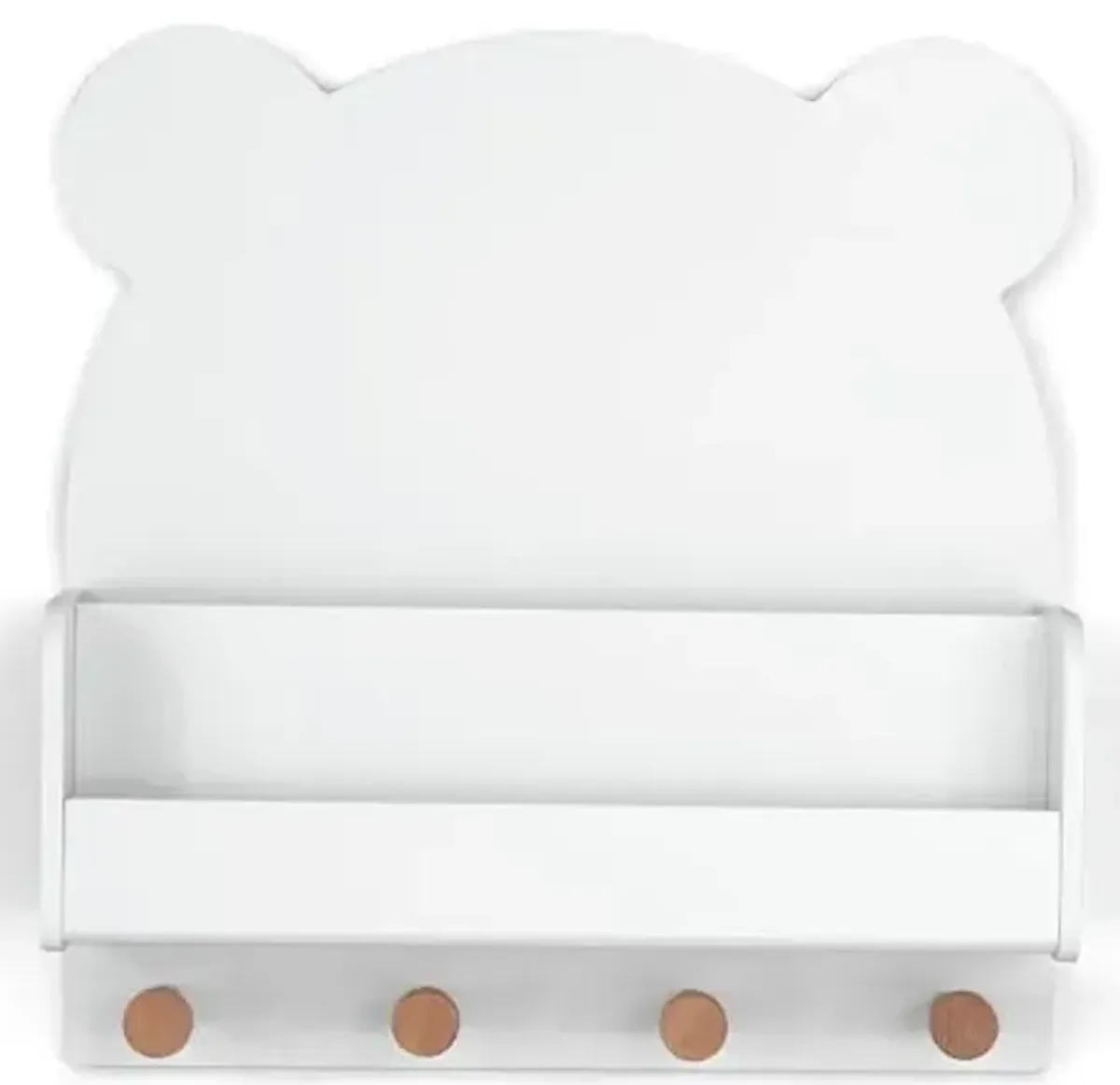 Delta Children babyGap Charlie 6-in-1 Convertible Crib + Brannan Bear Bookcase with Bins + Brannan Bear Wall Shelf with 4 Hooks, Bianca White (Bundle)