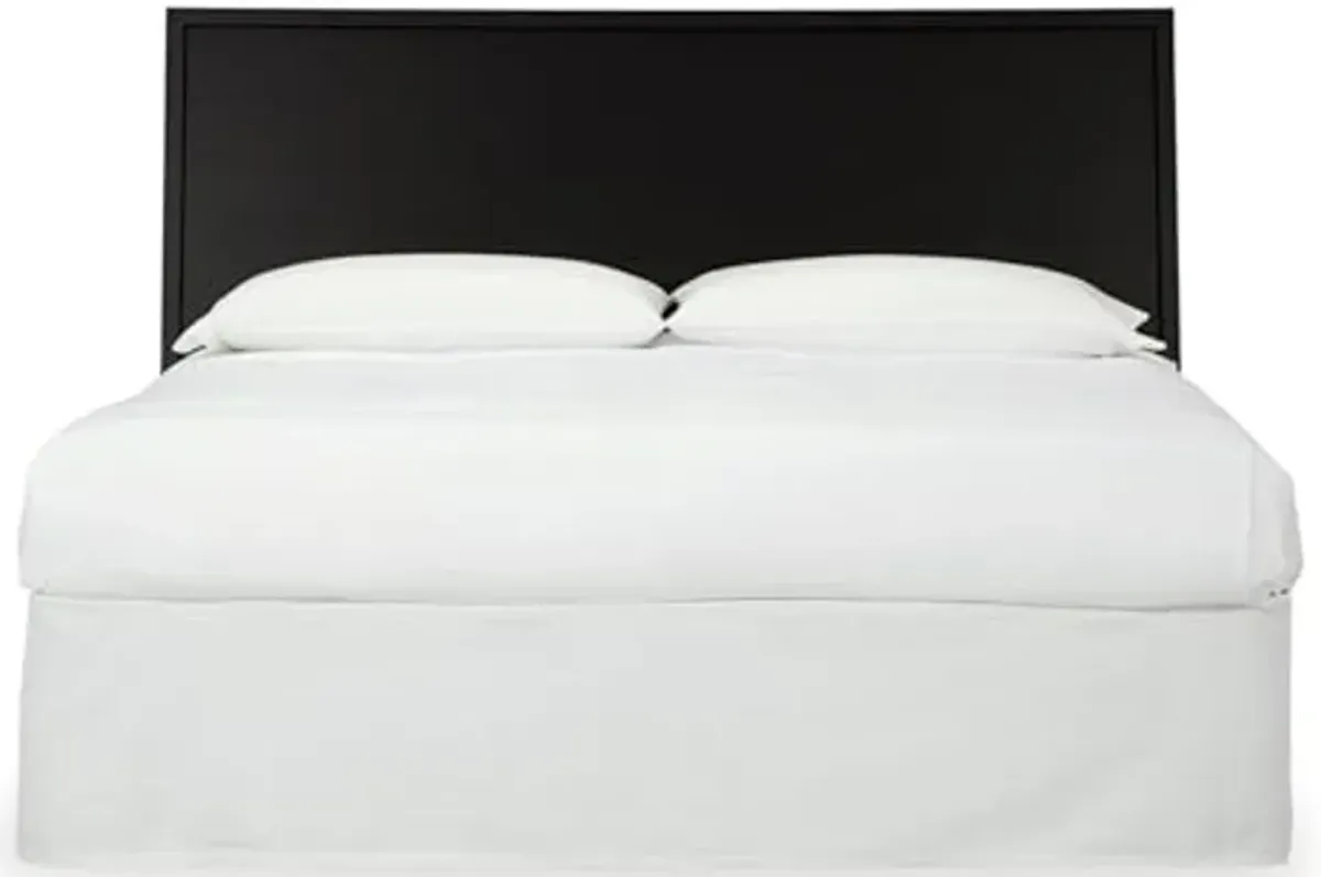 Signature Design by Ashley Danziar Modern Panel Headboard, King, Black