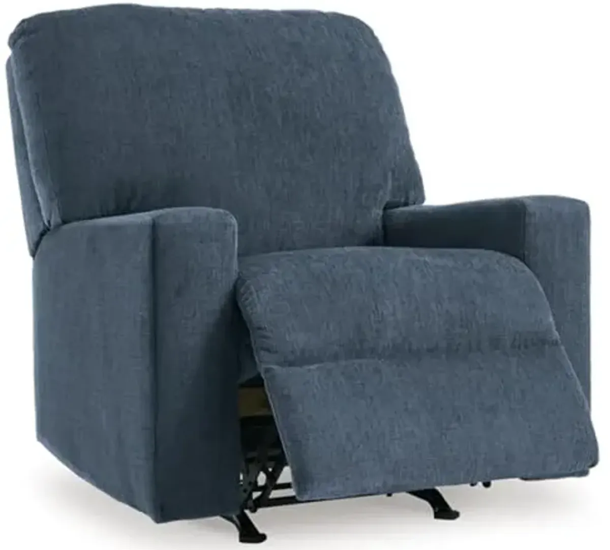Signature Design by Ashley Rannis Casual Manual Rocker Recliner, Blue