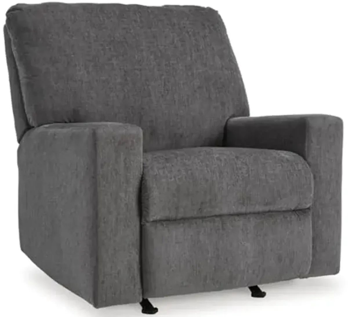 Signature Design by Ashley Rannis Casual Manual Rocker Recliner, Gray
