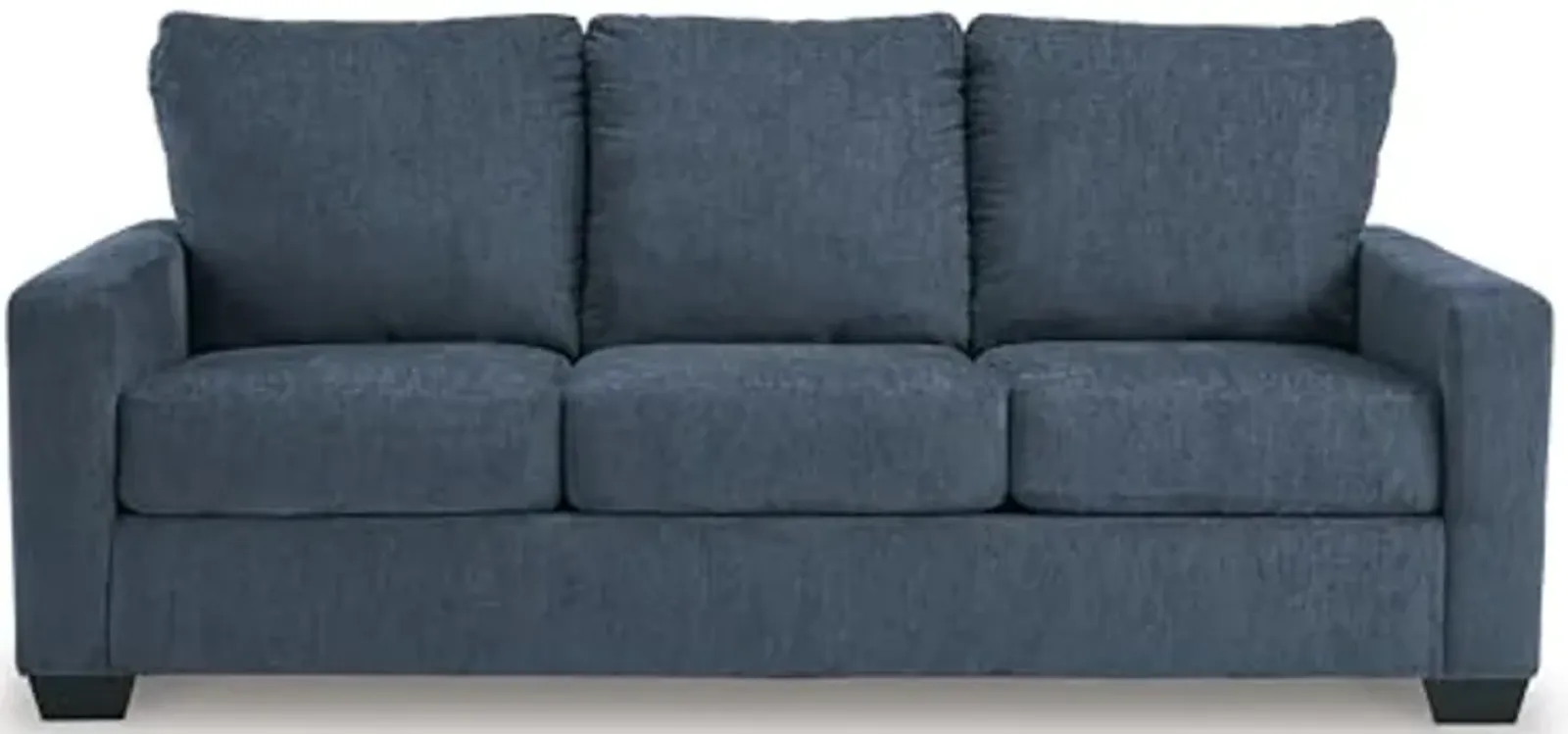 Signature Design by Ashley Rannis Sofa Sleeper Sofabed, 85"W x 40"D x 39"H, Blue