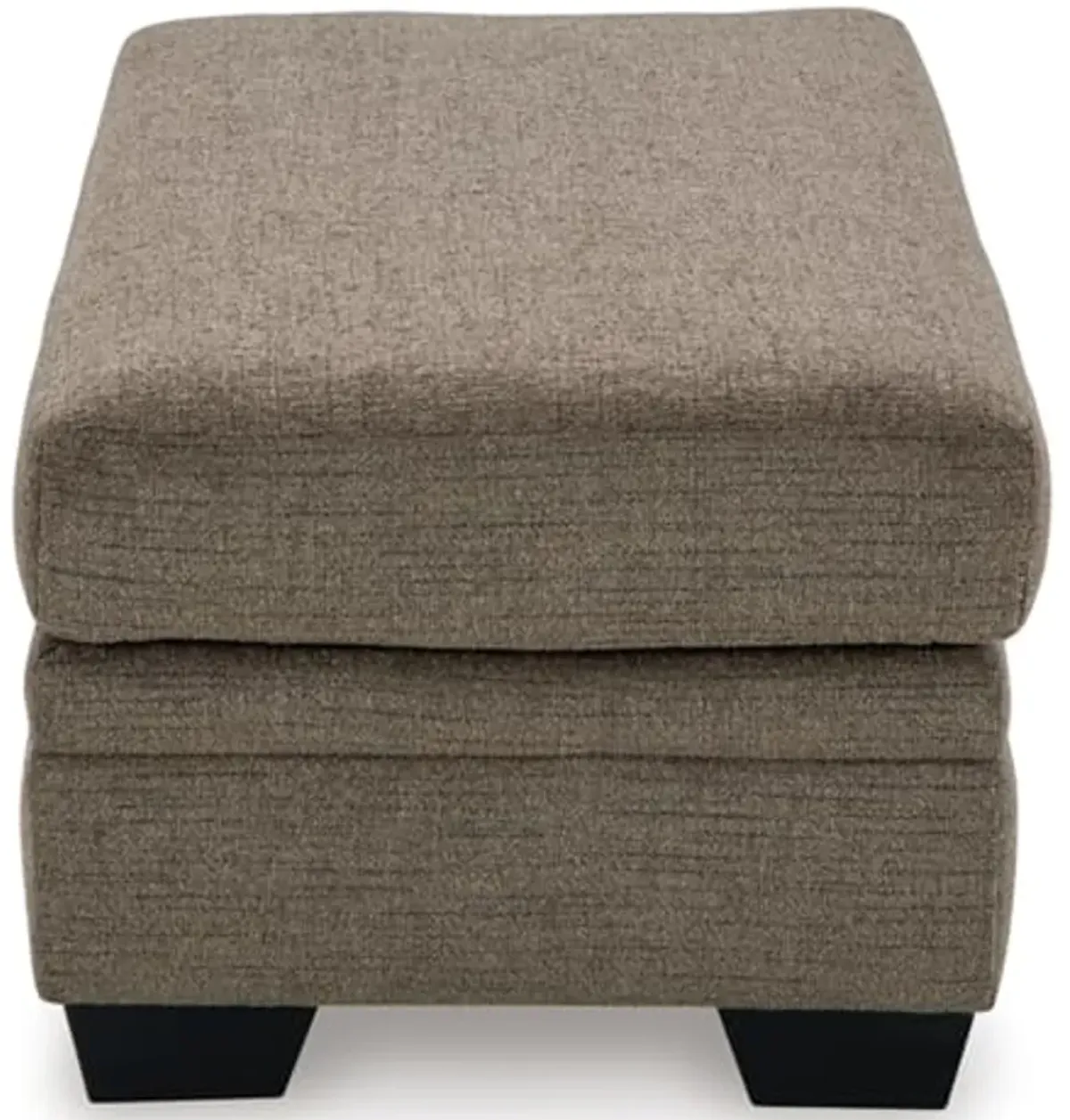 Signature Design by Ashley Stonemeade Contemporary Upholstered Rectangular Ottoman, Dark Brown